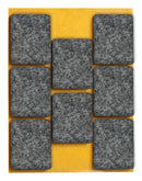 Self-adhesive felt gliders - square (single strips) -13
