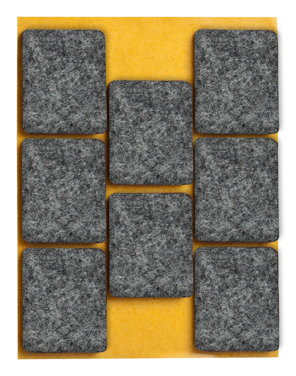 Self-adhesive felt gliders - square (single strips) 
