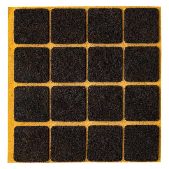 Self-adhesive felt gliders - square (single strips) 