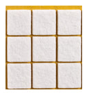 Self-adhesive felt gliders - square (single strips) -33