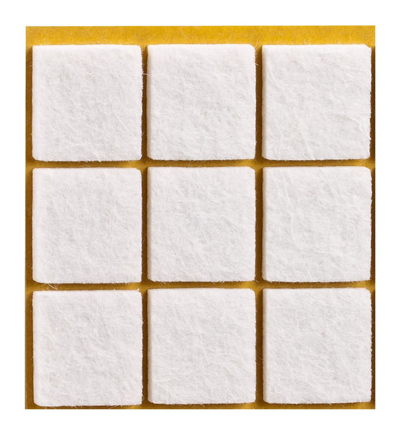 Self-adhesive felt gliders - square (single strips) 