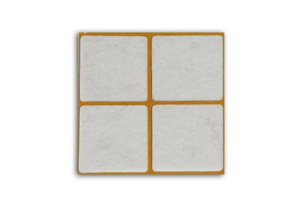 Self-adhesive felt gliders - square (single strips) 
