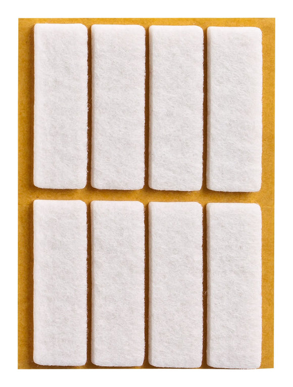 Self-adhesive felt gliders - square (single strips) 