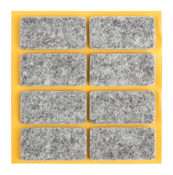 Self-adhesive felt gliders - square (single strips) 