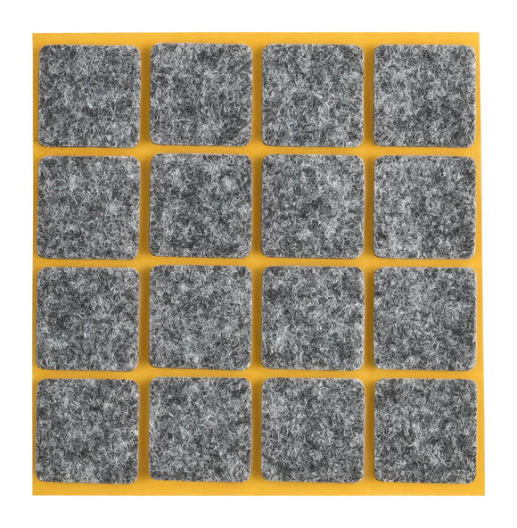 Self-adhesive felt gliders - square (single strips) 