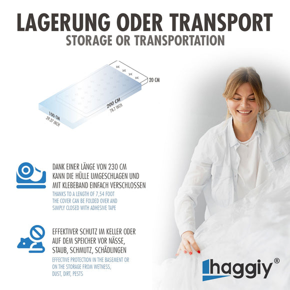 Mattress covers individually folded, tear-resistant