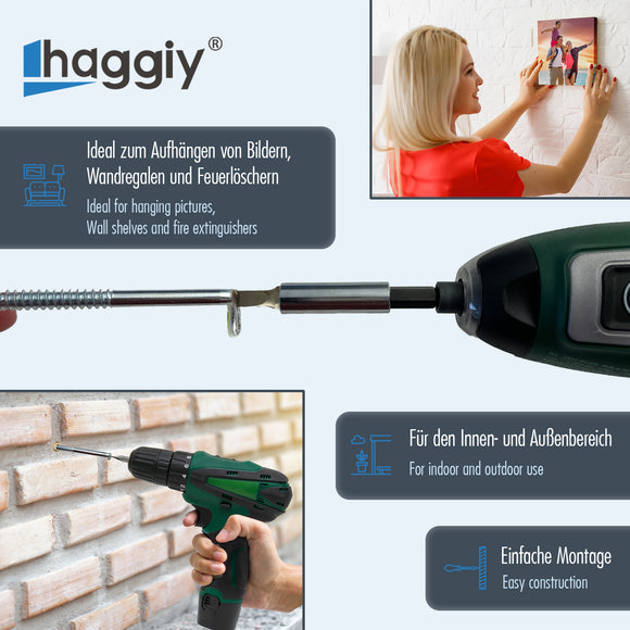 Schraubhaken mit Schlitz (25 Stück)