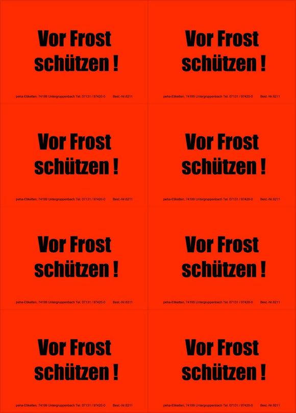 Information labels, signal red, 99 x 69 mm | 200 pcs.