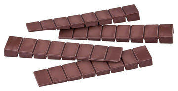 Plastic wedge strips | Width: 20mm | Length: 100mm | Thickness: 8mm 
