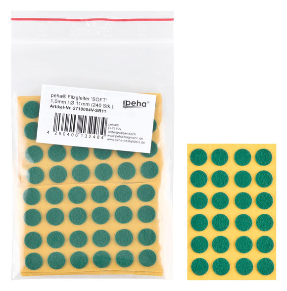 Self-adhesive felt gliders - round (bulk pack) 