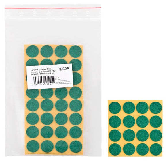 Self-adhesive felt gliders - round (bulk pack) 