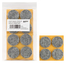 Self-adhesive felt gliders - round (bulk pack) -67