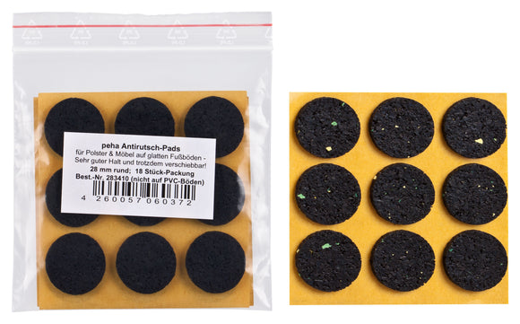 Self-adhesive anti-slip pads, black | Thickness: 3 mm 