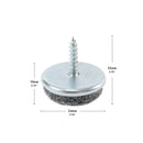 Felt gliders for screwing-7