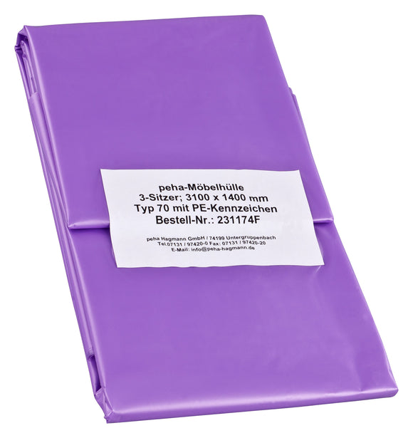 Furniture cover folded individually 