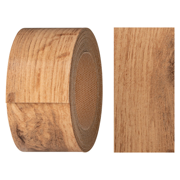 Melaminkantenumleimer mit Schmelzkleber (zum aufbügeln) | Länge 5m | 21 o. 40 mm breit