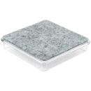 Furniture coasters - "PREMIUM" - transparent, square | inside 60x60 mm | outside 70x70 mm (4 pcs.) -2