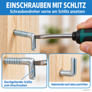Schraubhaken mit Schlitz (25 Stück)-4