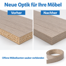 Melaminkantenumleimer mit Schmelzkleber (zum aufbügeln) | Länge 5m | 21 o. 40 mm breit-8