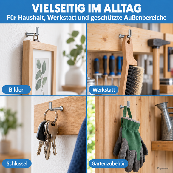 Schraubhaken mit Schlitz (25 Stück)