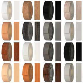 Melaminkantenumleimer mit Schmelzkleber (zum aufbügeln) | Länge 5m | 21 o. 40 mm breit