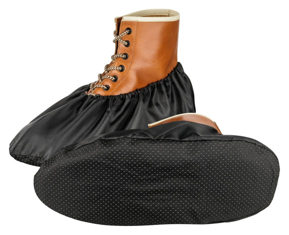 Reusable textile overshoes with non-slip sole (1 pair) 