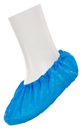Überziehschuhe aus PE mit Gummizug, blau (5 Paar/10 Stk.)