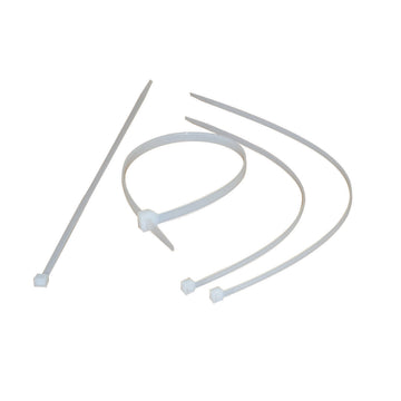 Cable ties made of polyamide | white (100 pcs.)